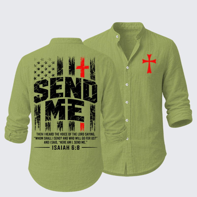 Long Sleeve Casual Shirt - Faith Over Fear 