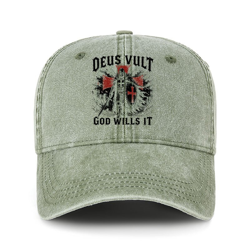 Heritage Washed Cap - Deus Vult