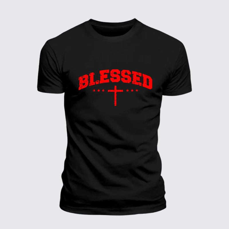 Blessed Cross Jesus God Christian– Performance Comfort Tee