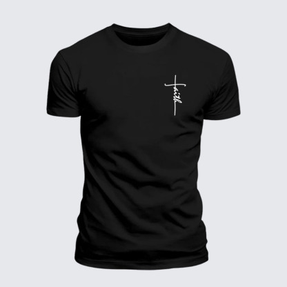 Faith Cross Jesus God Christian– Comfort Tee