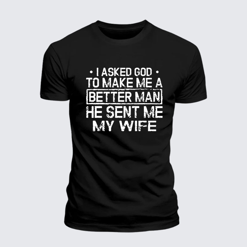 Man Of God Husband Dad Jesus God Christian Cotton T-Shirt