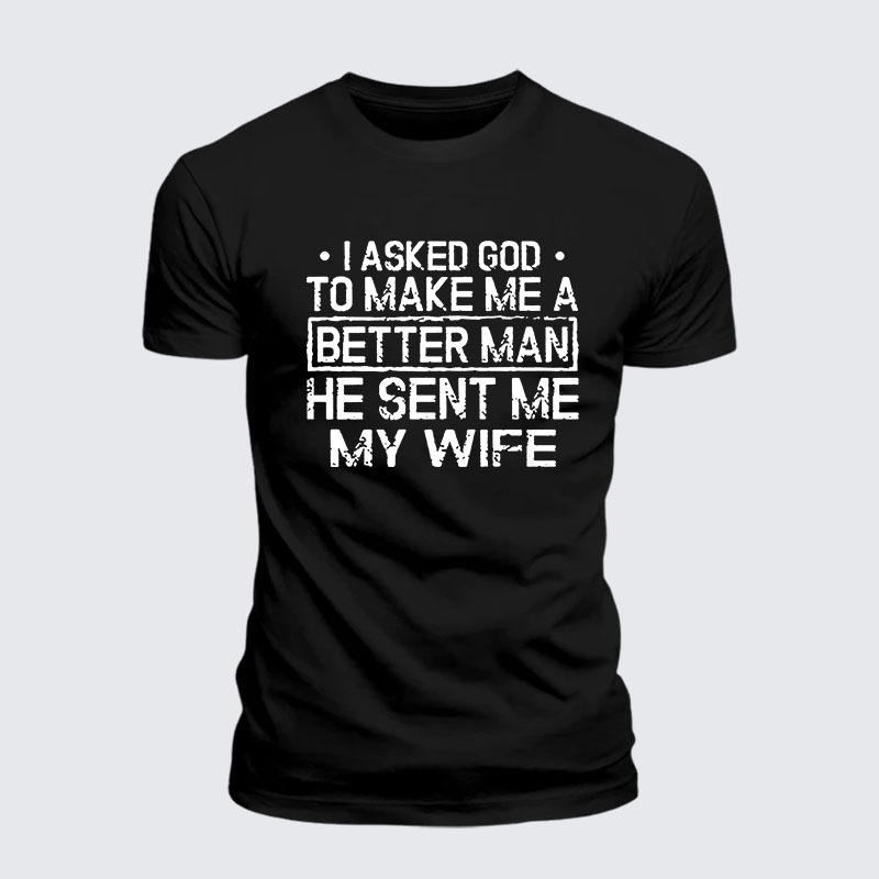Man Of God Husband Dad Jesus God Christian Cotton T-Shirt