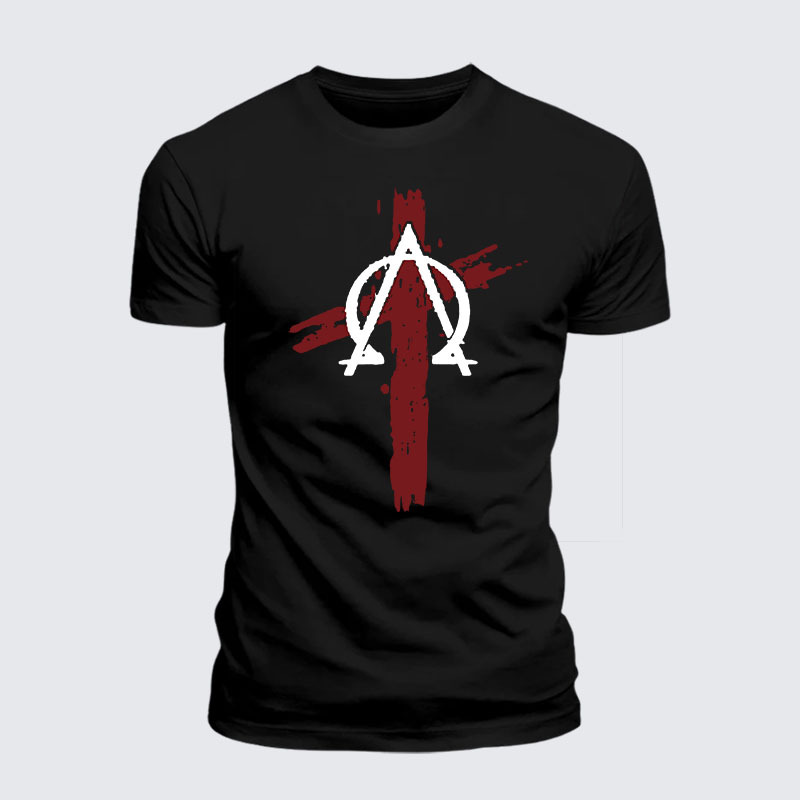 Man Of God Husband Dad Jesus God Christian Cotton T-Shirt
