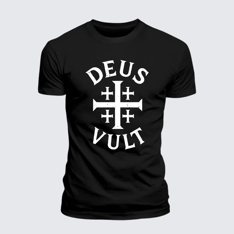 Deus Vult Jesus God Christian– Performance Comfort Tee
