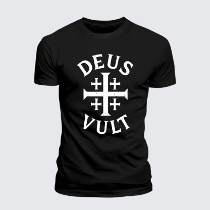 Deus Vult Jesus God Christian– Performance Comfort Tee