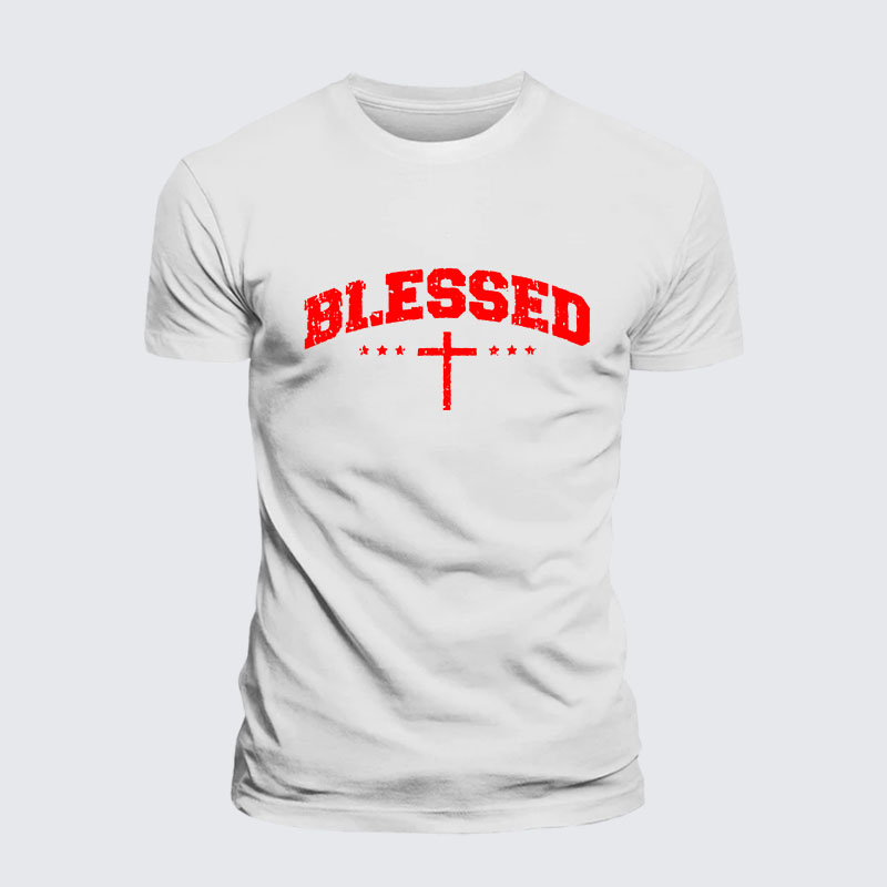 Blessed Cross Jesus God Christian– Performance Comfort Tee