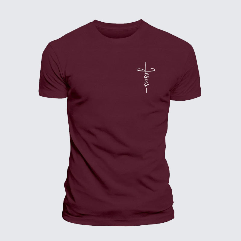 Jesus Cross Jesus God Christian – Premium Cotton Blend Tee