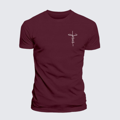 Jesus Cross Jesus God Christian – Premium Cotton Blend Tee