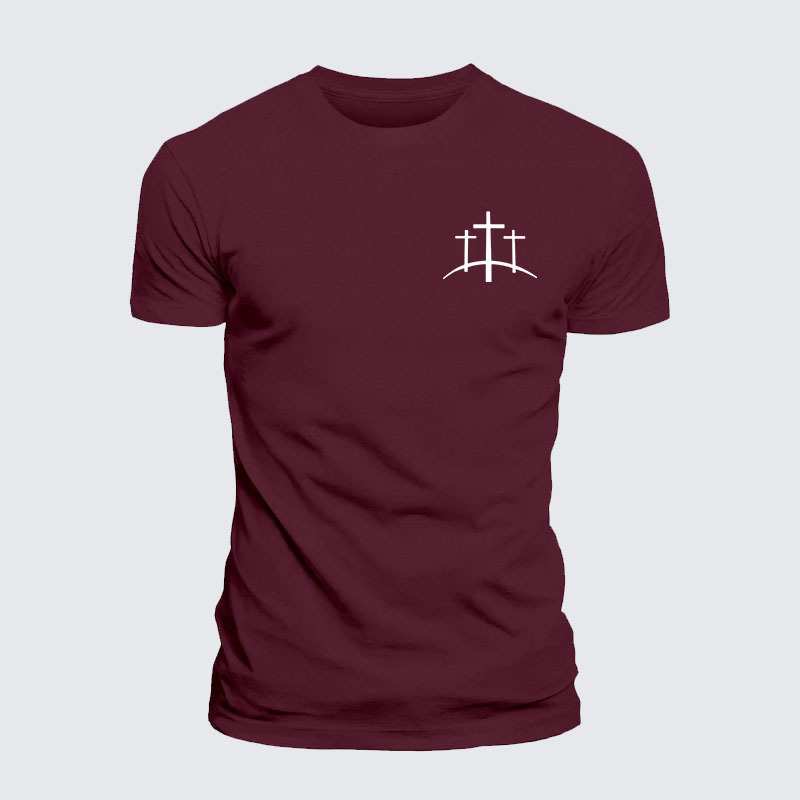 Cross Printed Jesus God Christian– Comfort Tee
