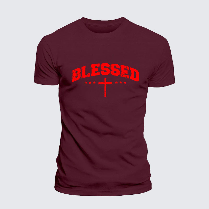 Blessed Cross Jesus God Christian– Performance Comfort Tee