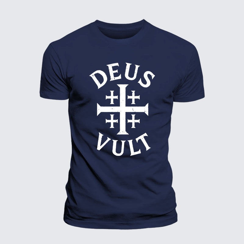 Deus Vult Jesus God Christian– Performance Comfort Tee