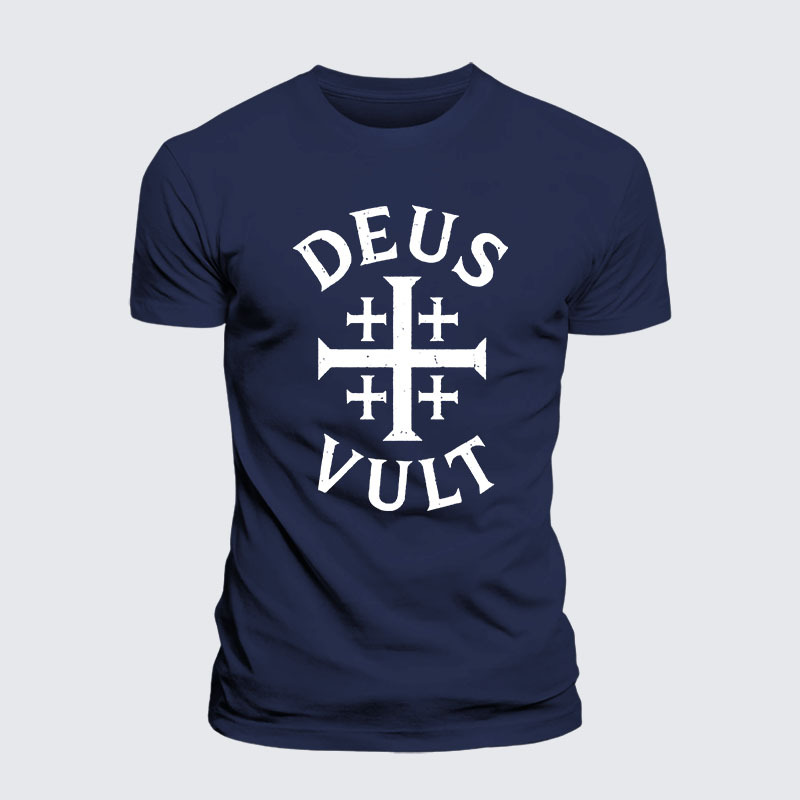 Deus Vult Jesus God Christian– Performance Comfort Tee