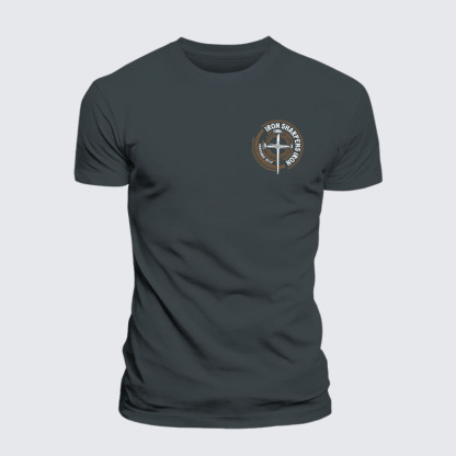 Iron Sharpens Iron - Proverbs 27:17 Jesus God Christian – Premium Cotton Blend Tee