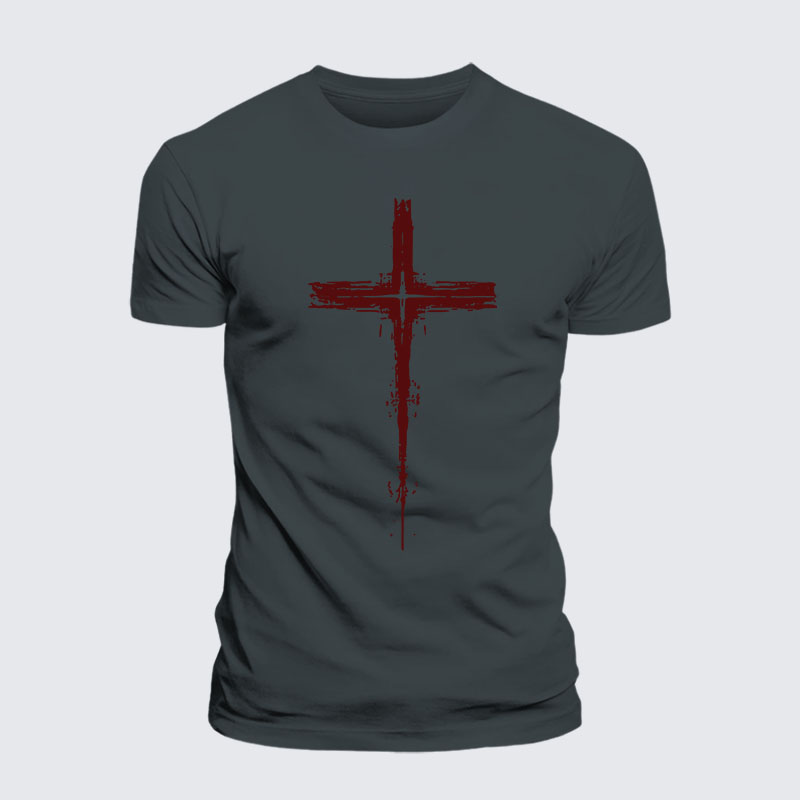 Light of Cross Jesus God Christian – Premium Cotton Blend Tee