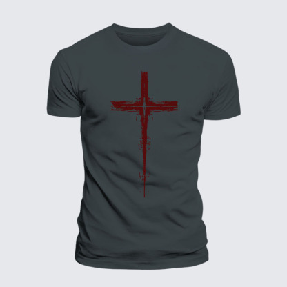Light of Cross Jesus God Christian – Premium Cotton Blend Tee