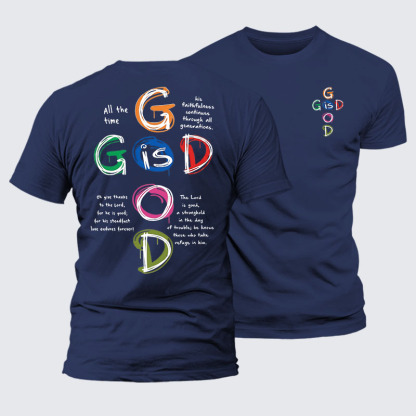 God Is Good Jesus God Christian – Premium Cotton Blend Tee
