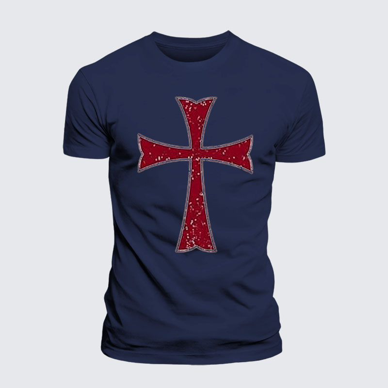 Knights Templar Crusader Cross Jesus God Christian– Performance Comfort Tee