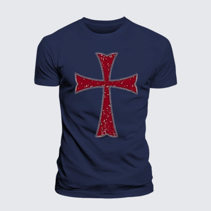 Knights Templar Crusader Cross Jesus God Christian– Performance Comfort Tee