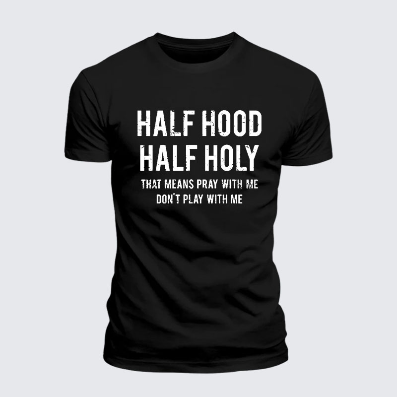 Man Of God Husband Dad Jesus God Christian Cotton T-Shirt