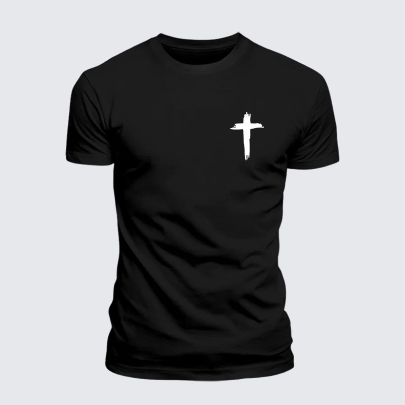 Cross Printed Jesus God Christian– Comfort Tee