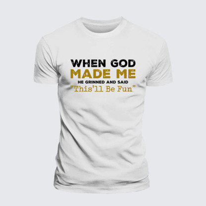 When God Made Me Jesus God Christian– Comfort Tee