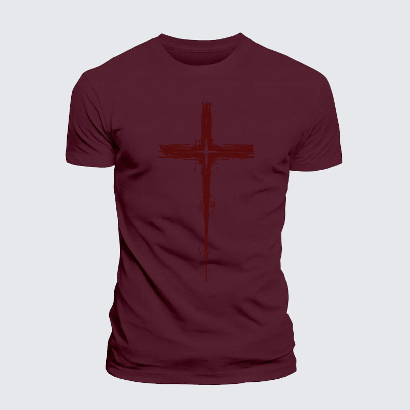 Light of Cross Jesus God Christian – Premium Cotton Blend Tee
