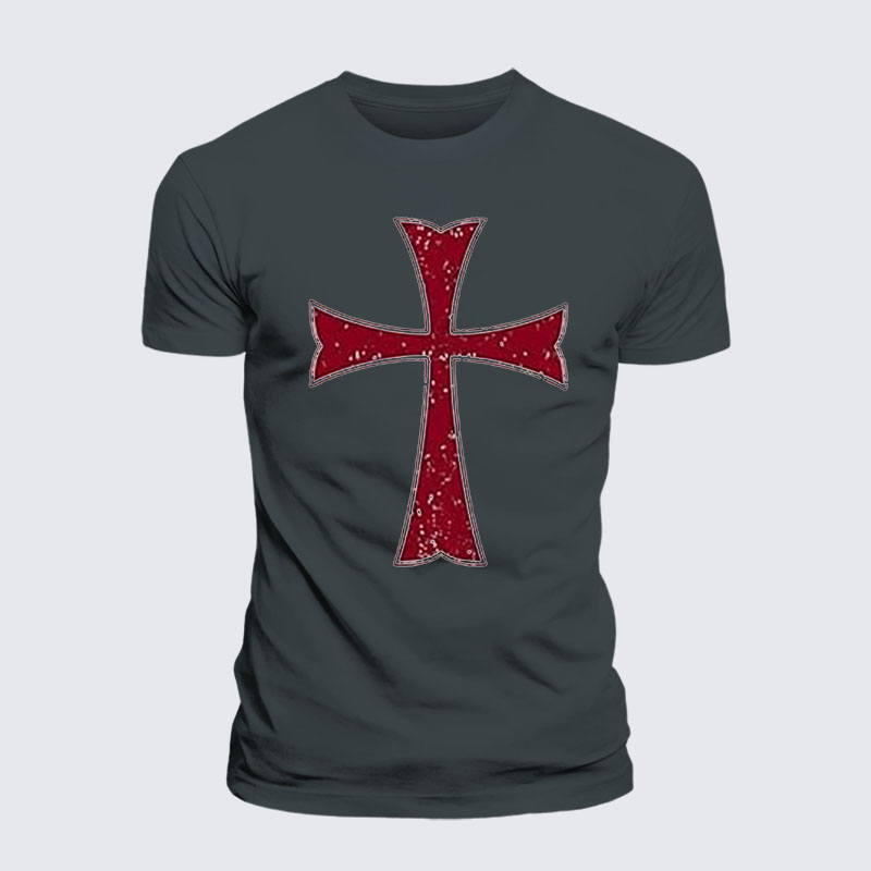 Knights Templar Crusader Cross Jesus God Christian– Performance Comfort Tee