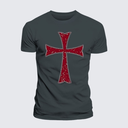 Knights Templar Crusader Cross Jesus God Christian– Performance Comfort Tee
