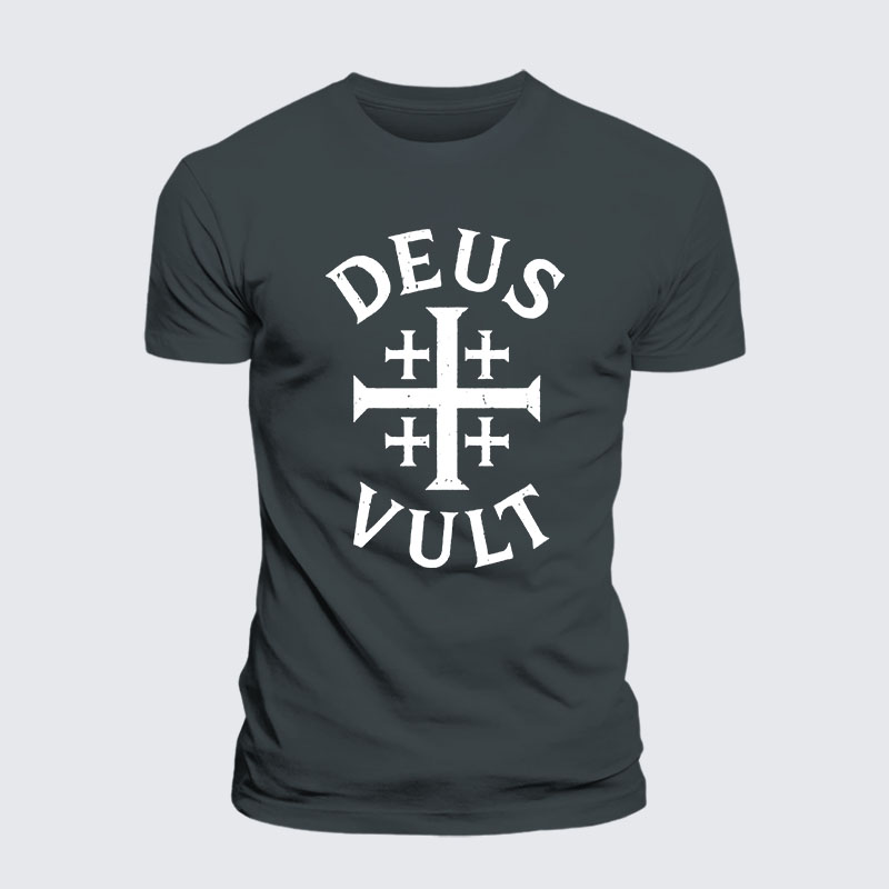 Deus Vult Jesus God Christian– Performance Comfort Tee