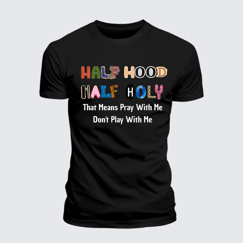 Man Of God Husband Dad Jesus God Christian Cotton T-Shirt