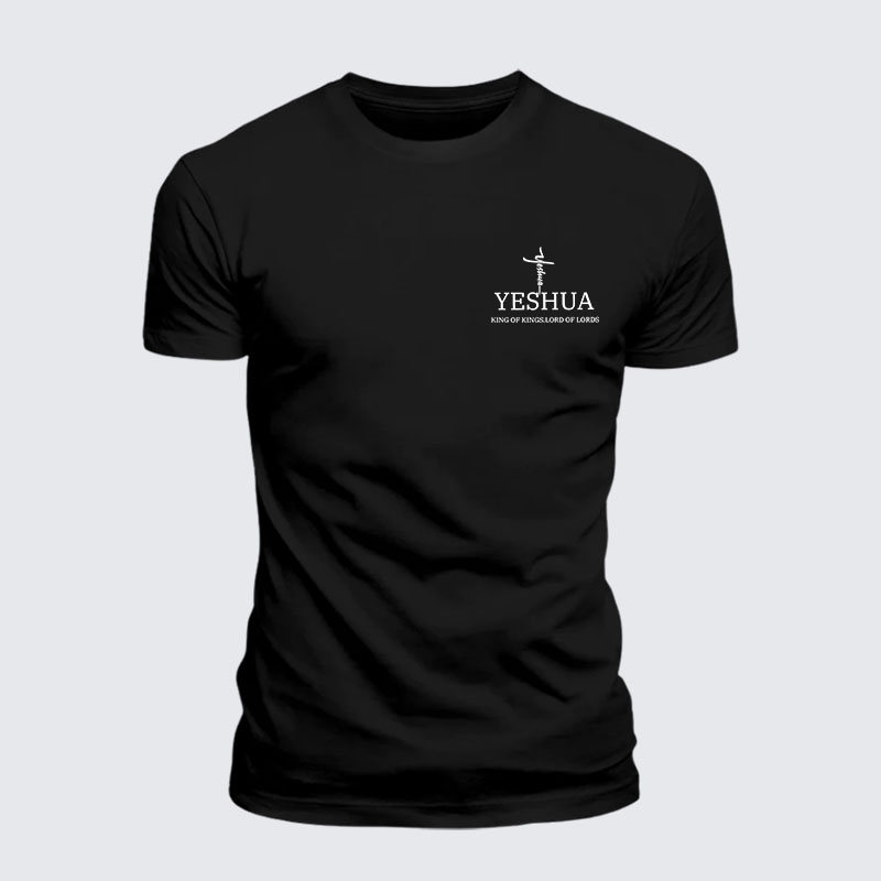 Man Of God Husband Dad Jesus God Christian Cotton T-Shirt