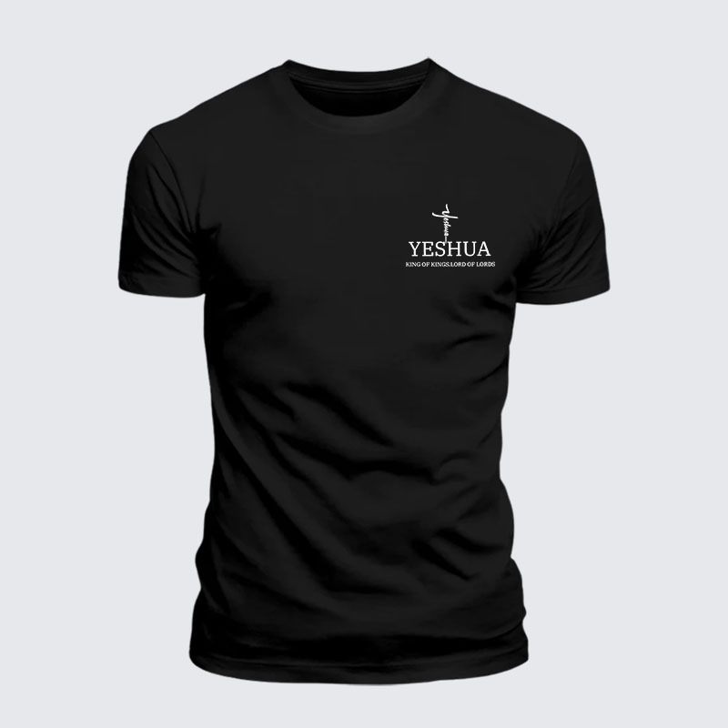 Man Of God Husband Dad Jesus God Christian Cotton T-Shirt