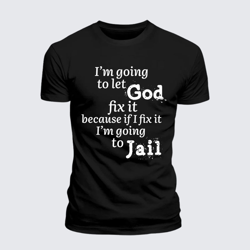 Man Of God Husband Dad Jesus God Christian Cotton T-Shirt