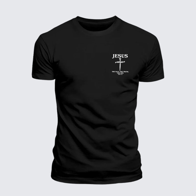 Jesus The Way The Truth The Life Jesus God Christian– Performance Comfort Tee