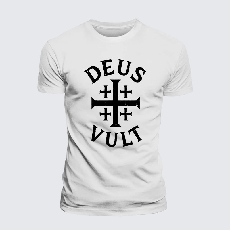 Deus Vult Jesus God Christian– Performance Comfort Tee