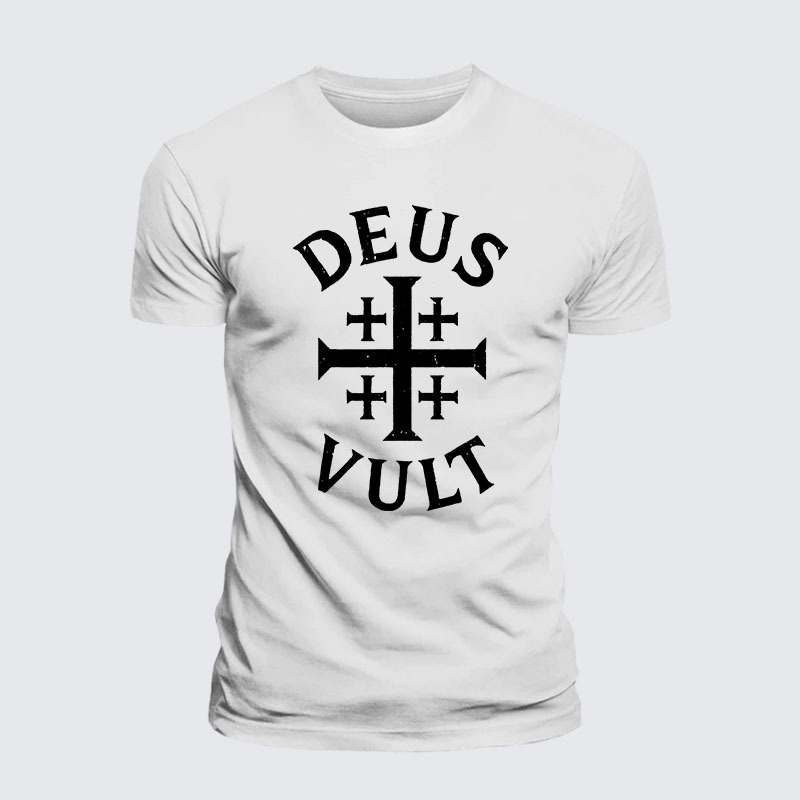 Deus Vult Jesus God Christian– Performance Comfort Tee