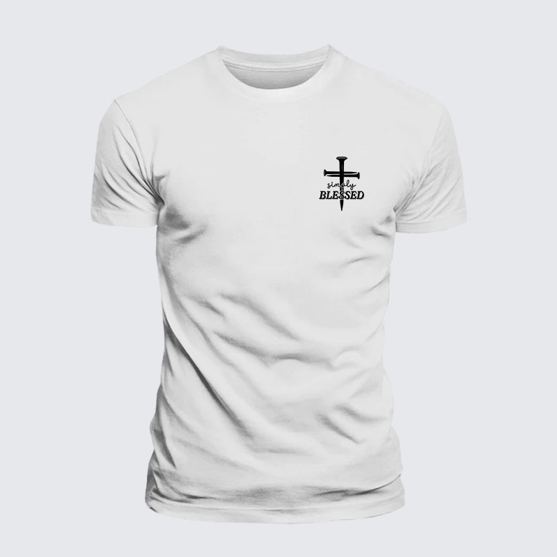 Simply Blessed Jesus God Christian– Performance Comfort Tee
