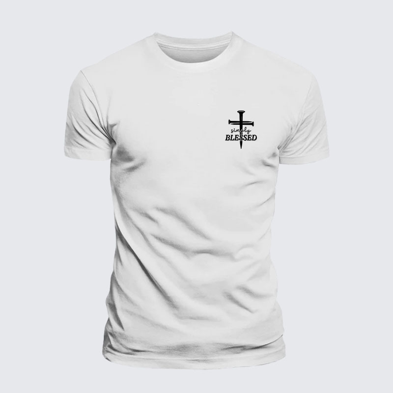 Simply Blessed Jesus God Christian– Performance Comfort Tee