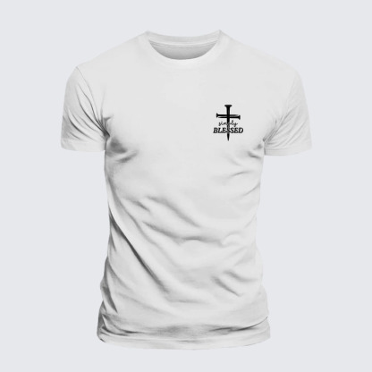 Simply Blessed Jesus God Christian– Performance Comfort Tee