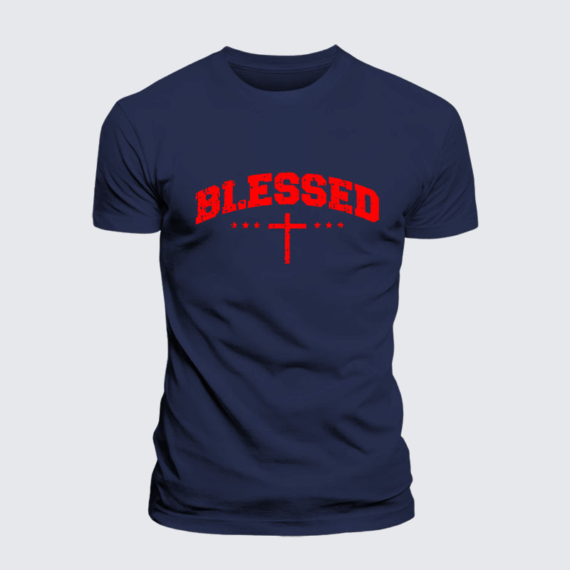 Blessed Cross Jesus God Christian– Performance Comfort Tee