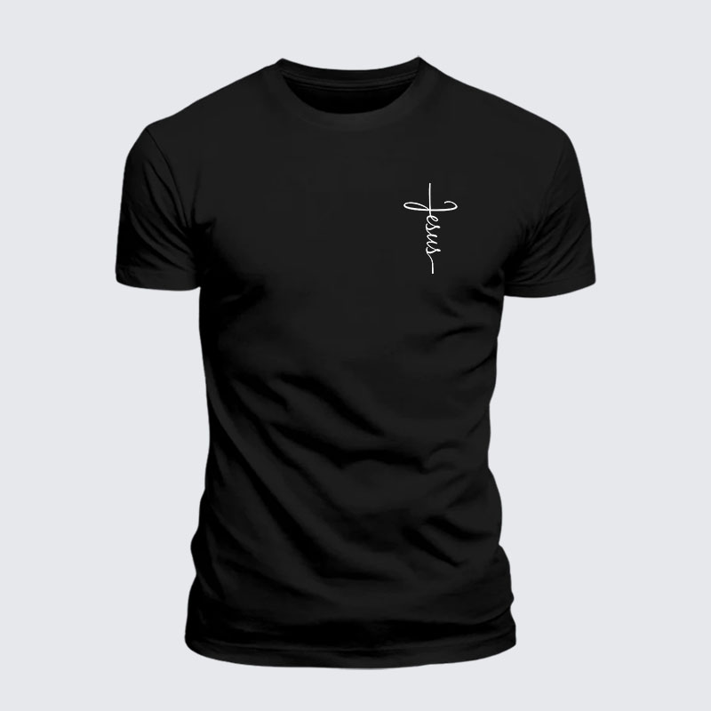 Jesus Cross Jesus God Christian – Premium Cotton Blend Tee
