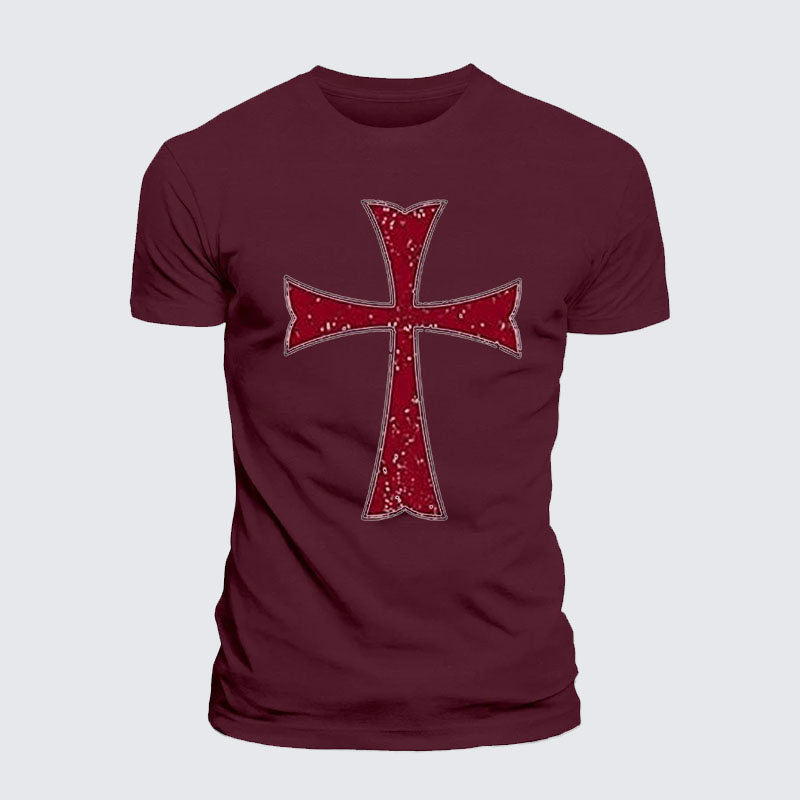 Knights Templar Crusader Cross Jesus God Christian– Performance Comfort Tee