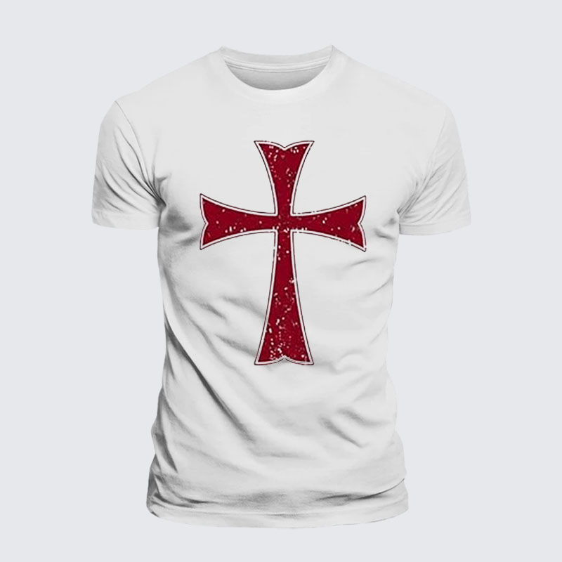 Knights Templar Crusader Cross Jesus God Christian– Performance Comfort Tee