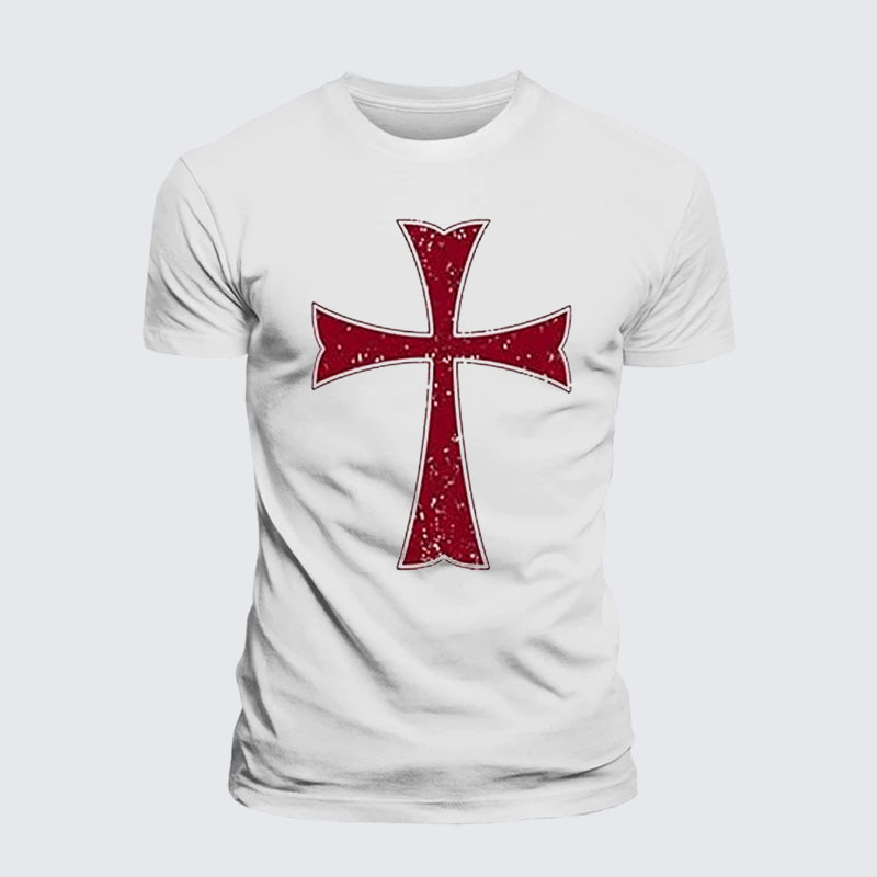 Knights Templar Crusader Cross Jesus God Christian– Performance Comfort Tee