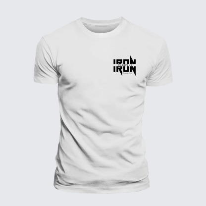 IRON SHARPENS IRON Proverbs 27:17 Jesus God Christian– Comfort Tee