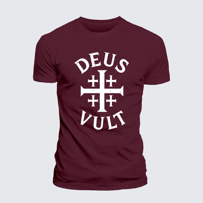 Deus Vult Jesus God Christian– Performance Comfort Tee