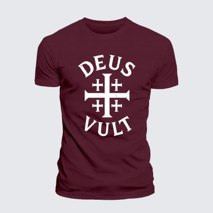 Deus Vult Jesus God Christian– Performance Comfort Tee
