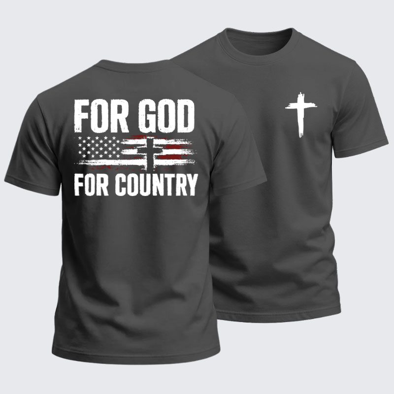 Heavyweight Cotton Tee - For God For Country