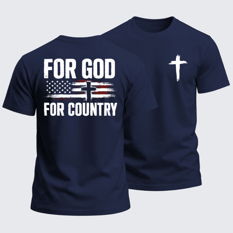 Heavyweight Cotton Tee - For God For Country