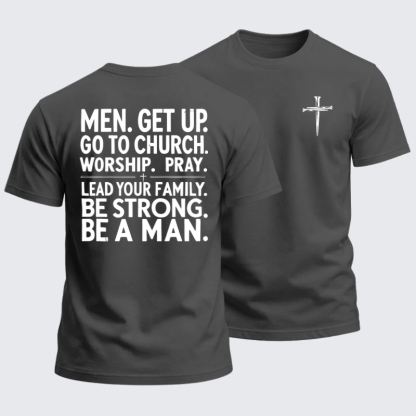 Heavyweight Cotton Tee - Be A Man